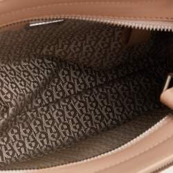 Pre Owned Aigner Beige Leather Amber Tote