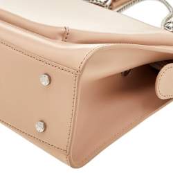 Pre Owned Aigner Beige Leather Amber Tote