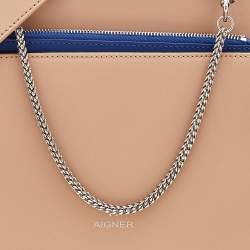 Pre Owned Aigner Beige Leather Amber Tote