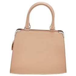 Pre Owned Aigner Beige Leather Amber Tote