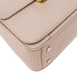 Pre Owned Aigner Pink Leather Genoveva Top Handle Bag