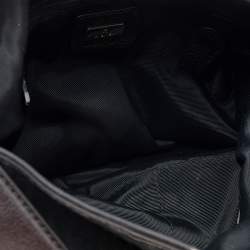 Aigner Black Signature Canvas and Leather Hobo