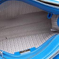 Pre Owned Aigner Blue Leather Lana City Tote