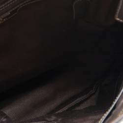 Pre Owned Aigner Brown Signature Coated Canvas and Leather Hobo