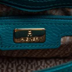 Pre Owned Aigner Green Grained Leather Mini Pina Crossbody Bag
