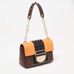 Pre Owned Aigner Multicolour Leather Candice Shoulder Bag
