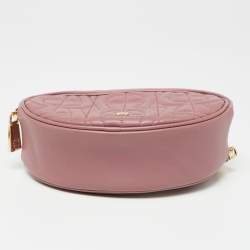 Pre Owned Aigner Old Rose Leather Diadora Belt Bag
