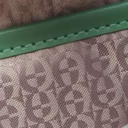 Pre Owned Aigner Sage Green Leather Fiorentina Belt Bag