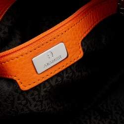 Pre Owned حقيبة كتف إيغنر جلد برتقالية