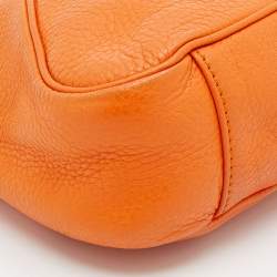 Pre Owned حقيبة كتف إيغنر جلد برتقالية