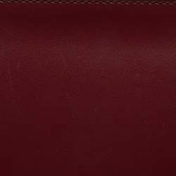Pre Owned Aigner Burgundy Leather Lexi Top Handle Bag