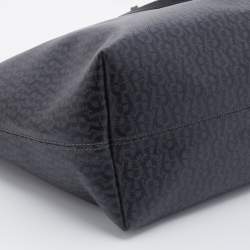 Pre Owned Aigner Black Signature Coated Canvas and Leather Tote