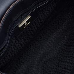 Pre Owned Aigner Multicolor Floral Print Coated Canvas and Leather Shoulder Bag