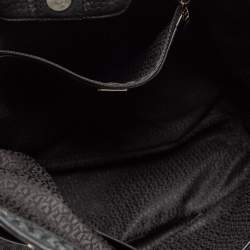 Aigner Black Signature Coated Canvas And Leather Tote