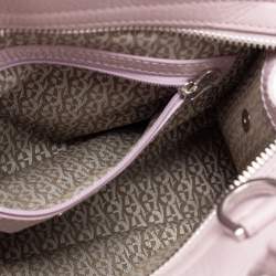 Aigner Lavender Grained Leather Cybill Tote