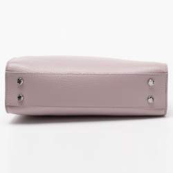 Aigner Lavender Grained Leather Cybill Tote