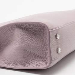 Aigner Lavender Grained Leather Cybill Tote