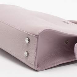 Aigner Lavender Grained Leather Cybill Tote