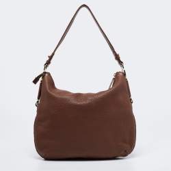 Pre Owned Aigner Brown Leather Hobo