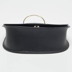 Pre Owned Aigner Black Leather Diane Shoulder Bag