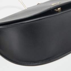Pre Owned Aigner Black Leather Diane Shoulder Bag