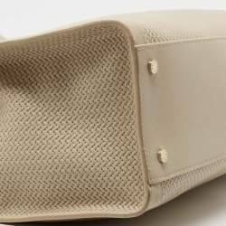 Pre Owned Aigner Beige Leather Cavallina Tote