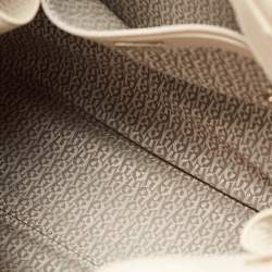 Pre Owned Aigner Beige Leather Cavallina Tote