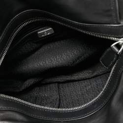 Pre Owned Aigner Black Quilted Leather Chain Satchel