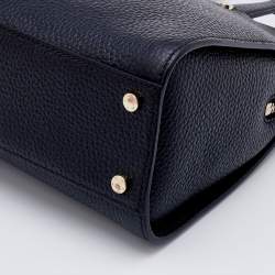 Pre Owned Aigner Black Leather Ivy Satchel