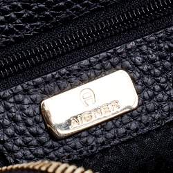 Pre Owned Aigner Black Leather Ivy Satchel
