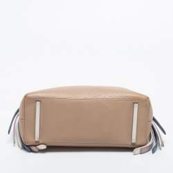 Pre Owned Aigner Beige Leather Tote