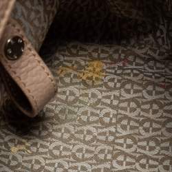 Pre Owned Aigner Beige Leather Tote