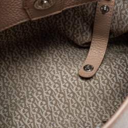 Pre Owned Aigner Beige Leather Tote