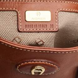 Aigner Tan Leather Hobo