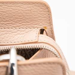 Pre Owned Aigner Pink Grained Leather Cybill Tote