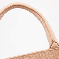 Pre Owned Aigner Pink Grained Leather Cybill Tote