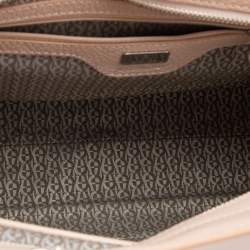 Pre Owned Aigner Pink Grained Leather Cybill Tote