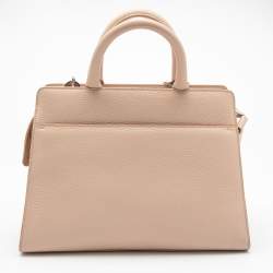 Pre Owned Aigner Pink Grained Leather Cybill Tote