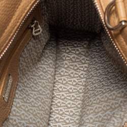Aigner Brown Pebbled Leather Small Cybill Tote
