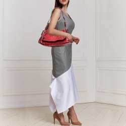 Aigner Red Leather Flap Shoulder Bag