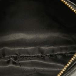 Aigner Black Leather Zip Crossbody Bag