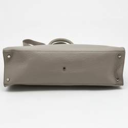 Pre Owned Aigner Beige Leather Large Cybill Tote