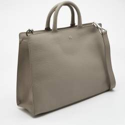 Pre Owned Aigner Beige Leather Large Cybill Tote