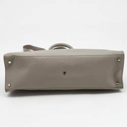 Pre Owned Aigner Beige Leather Large Cybill Tote