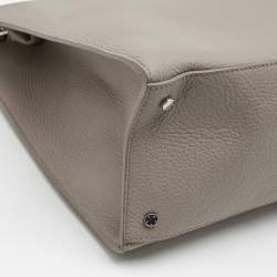 Pre Owned Aigner Beige Leather Large Cybill Tote