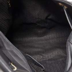 Pre Owned Aigner Black Leather Cavallina Hobo