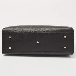 Pre Owned Aigner Black Leather Cybill Tote