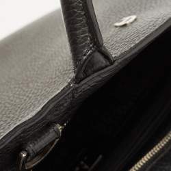 Pre Owned Aigner Black Leather Cybill Tote