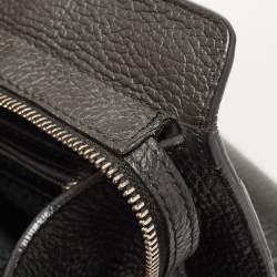 Pre Owned Aigner Black Leather Cybill Tote