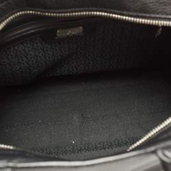 Pre Owned Aigner Black Leather Cybill Tote